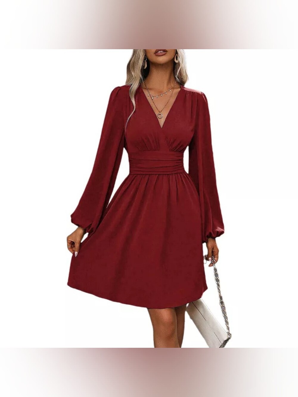 V Neck Mini Dress-NWOT